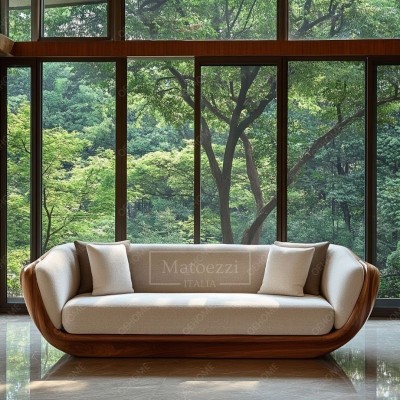 Modern Home Interior Design Comfortable Foam Cushion Wooden Frame Solid Wood Sofa Set Furniture for Living Room