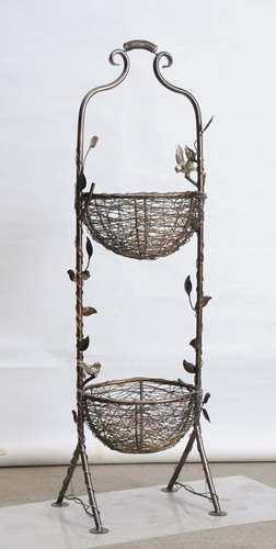 9228 Handmade metal Stand, hand worked Table Tops