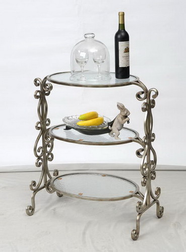 9230 Handmade metal Stand, hand worked Table Tops