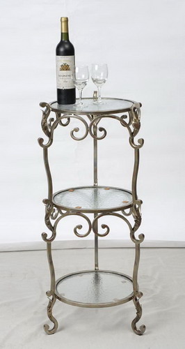 9231 Handmade metal Stand, hand worked Table Tops