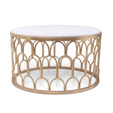 CT00122 design new stainless steel frame glass top diamond coff
