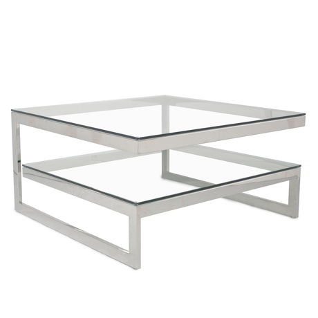 CT00194 Alibaba long silver stainless steel mirror glass table