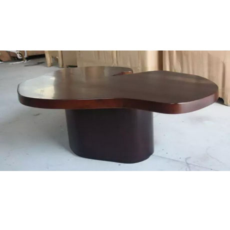 CT00288 event rental mirror glass table stainless steel modern