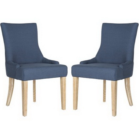 DC00002 Solid walnut wood polyester fabric dining chairs