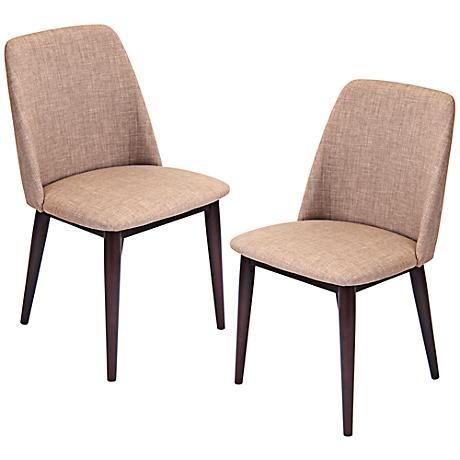 DC00217 High quality wood and polyester fabric dining chairs