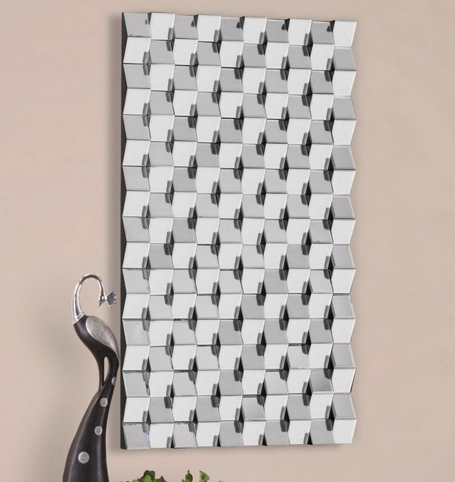 8197 Modern wall mirrors with full glass for hotel decorations