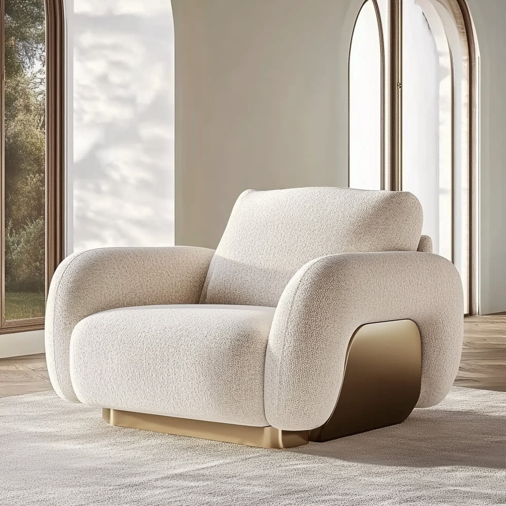 MTC0058 Matoezzi ITALIA design armchair with Italia fabric