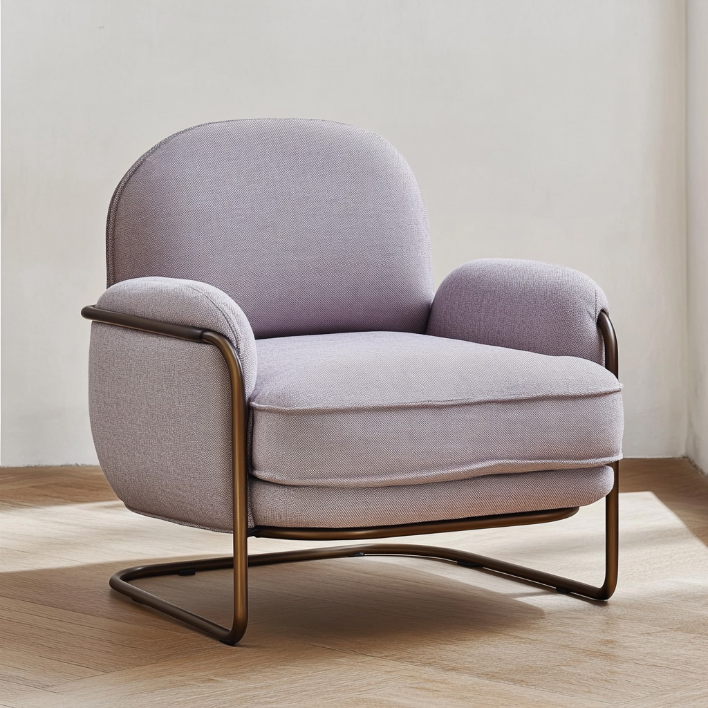 MTC0074 Matoezzi ITALIA lounge chair with solid walnut woood