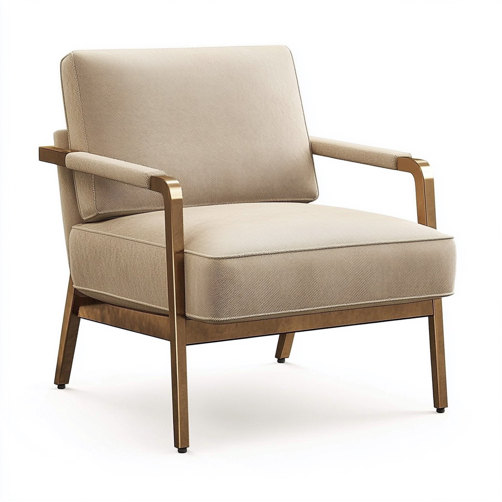MTC0091 Matoezzi ITALIA lounge chair with solid walnut woood