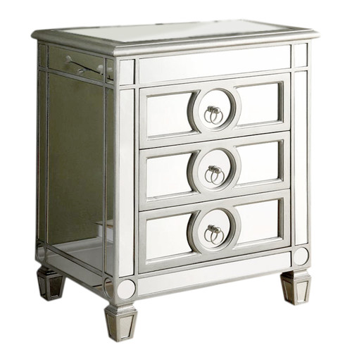 610001 Modern mirrored drawer cabinets chest
