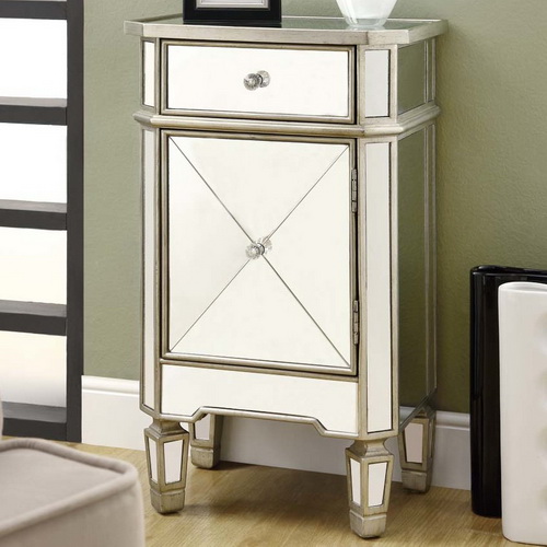 610002 Modern mirrored drawer cabinets chest
