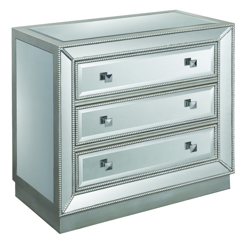 610005 Modern mirrored drawer cabinets chest