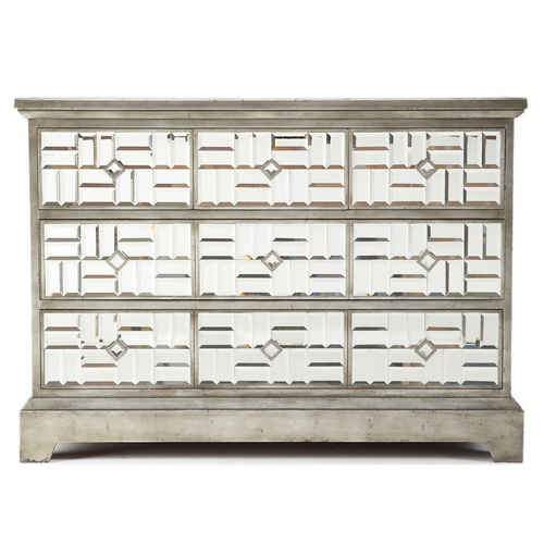 610081 glass chest drawers