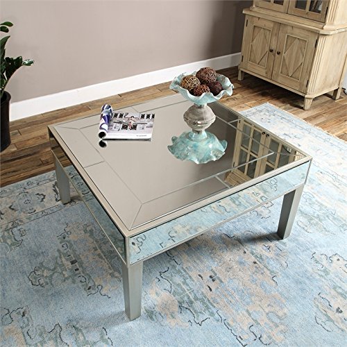 620007 Modern mirrored coffee table