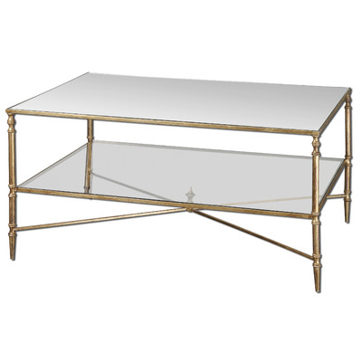 620084 Modern mirrored coffee table
