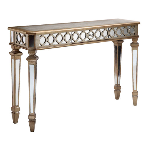 630007 Modern mirrored console table