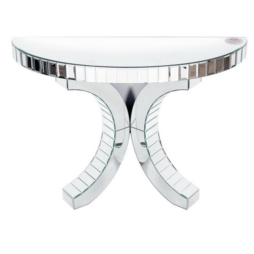 630120 modern mirrored console table