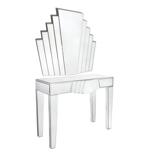 630121 modern mirrored console table