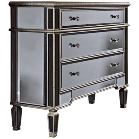 630242 luxury mirrored console table