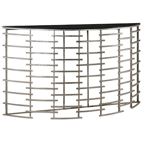 630253 antique mirrored console table
