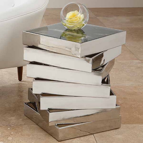 650208 luxury carved wooden corner mirrored table