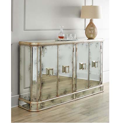 660021 Modern mirrored sideboard