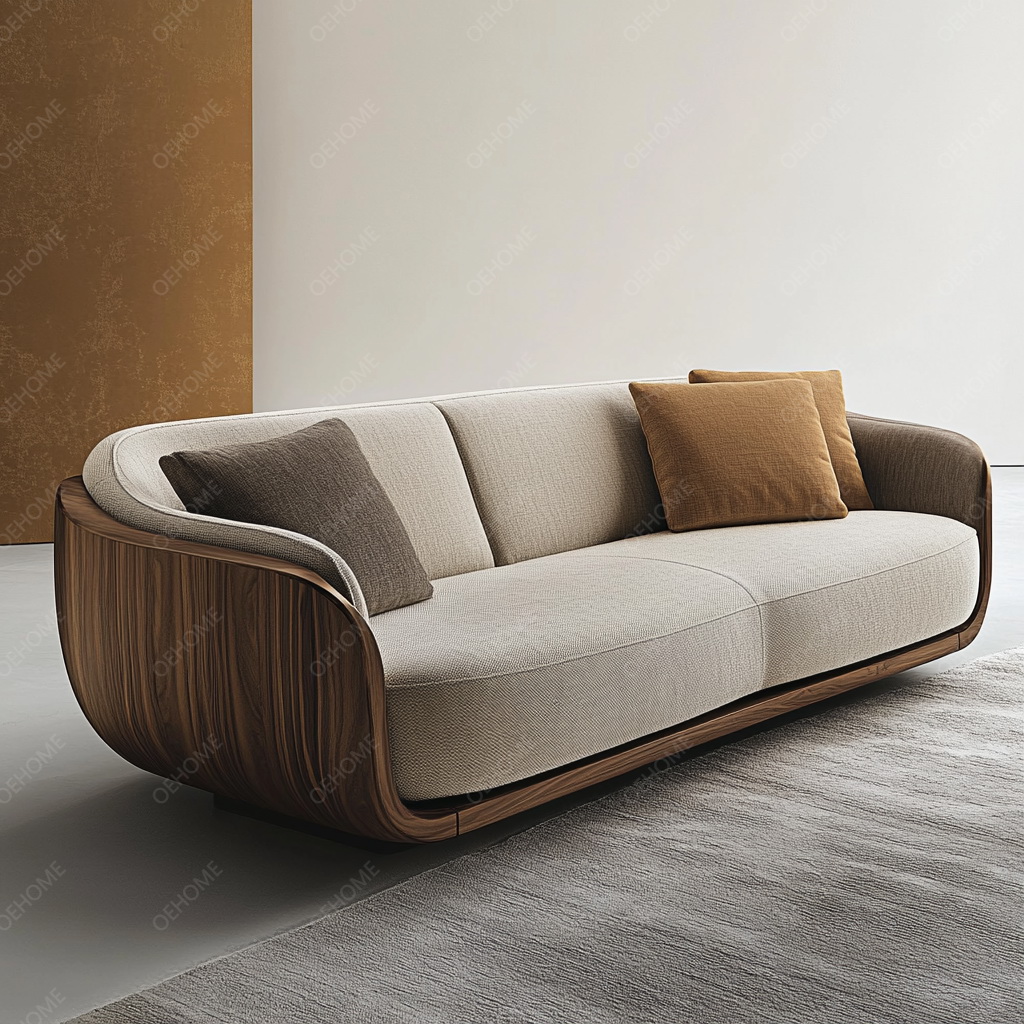 MA0014 Walnut-Colored Wabi-Sabi Modern Style Luxury Velvet Fabri