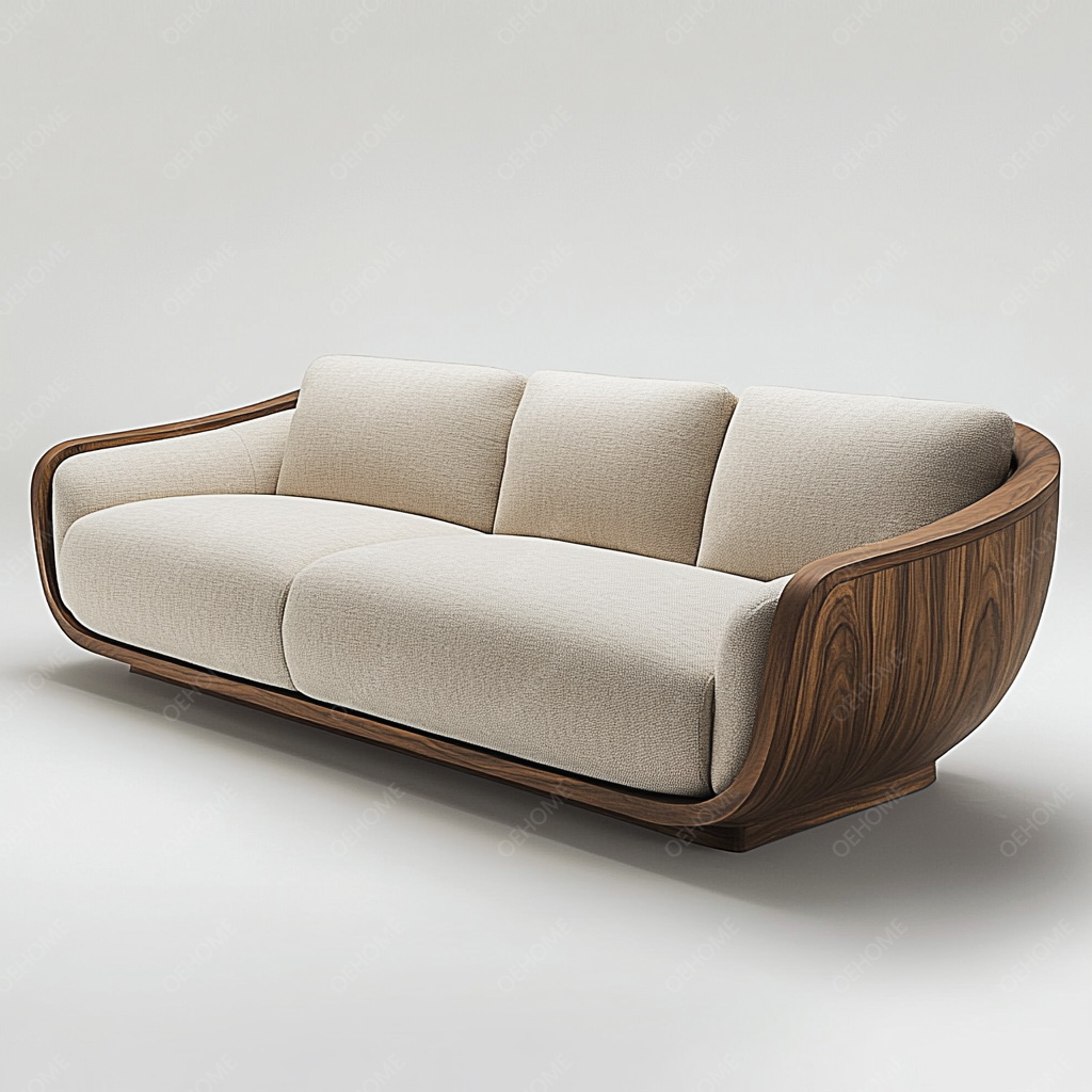 MA0015 Walnut-Colored Wabi-Sabi Modern Style Luxury Velvet Fabri