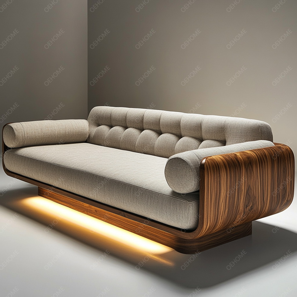 MA0018 Walnut-Colored Wabi-Sabi Modern Style Luxury Velvet Fabri