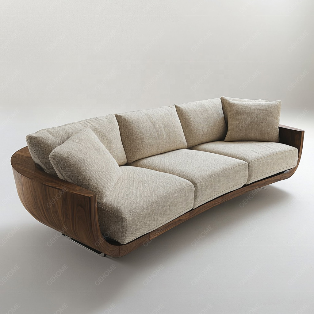 MA0022 Walnut-Colored Wabi-Sabi Modern Style Luxury Velvet Fabri