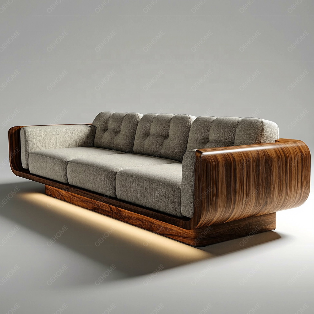 MA0025 Walnut-Colored Wabi-Sabi Modern Style Luxury Velvet Fabri