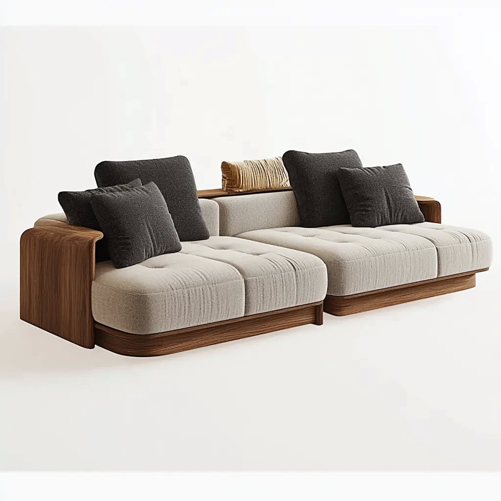 MA0030 Solid wood Matoezzi Modern Style Luxury Fabric Wooden lou