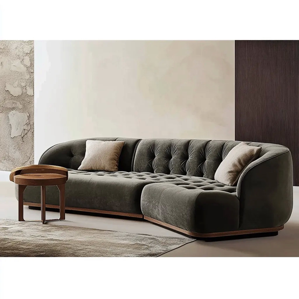 MA0033 Solid wood Matoezzi Modern Style Luxury Fabric Wooden lou