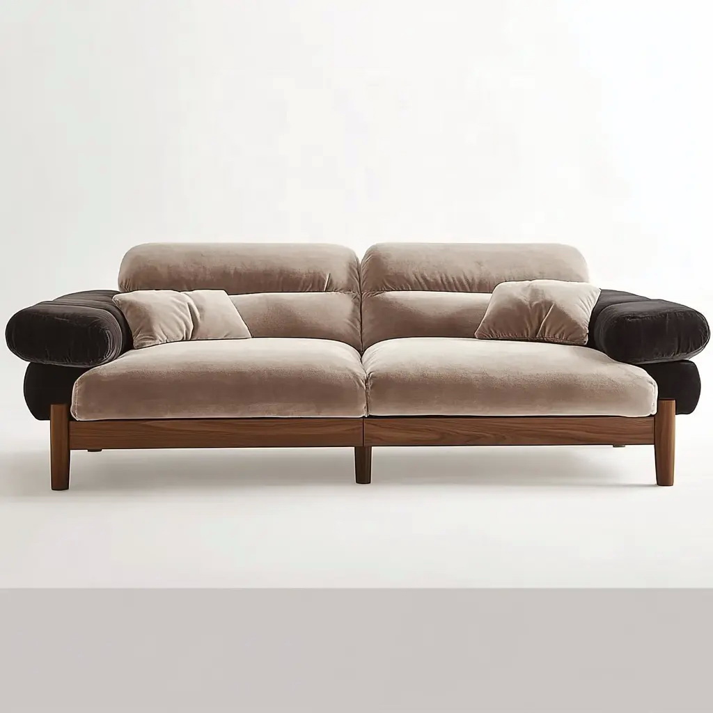 MA0034 Solid wood Matoezzi Modern Style Luxury Fabric Wooden lou